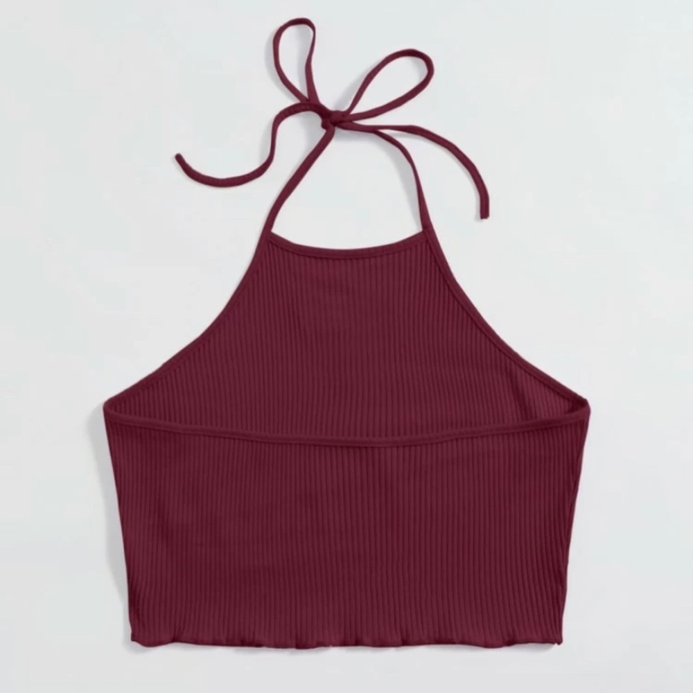 ROMWE halter crop top